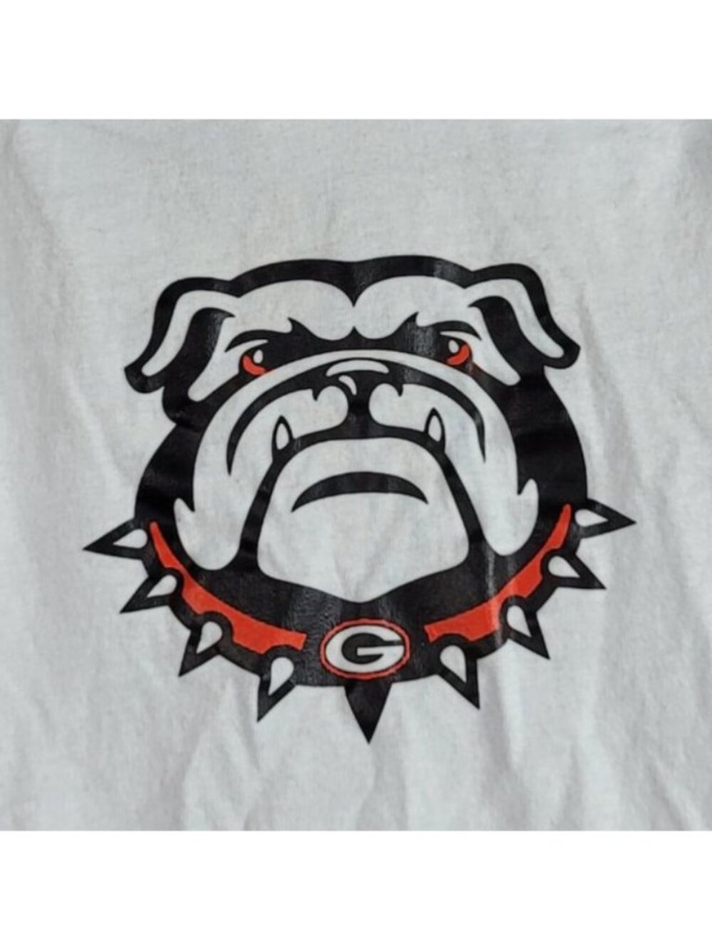 Bella+Canvas Kids Georgia Bulldog Bodysuit White 12-18M Jersey Snaps 100% Cotton - Picture 3 of 8